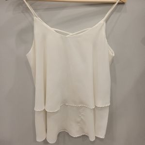 Dressy white tank